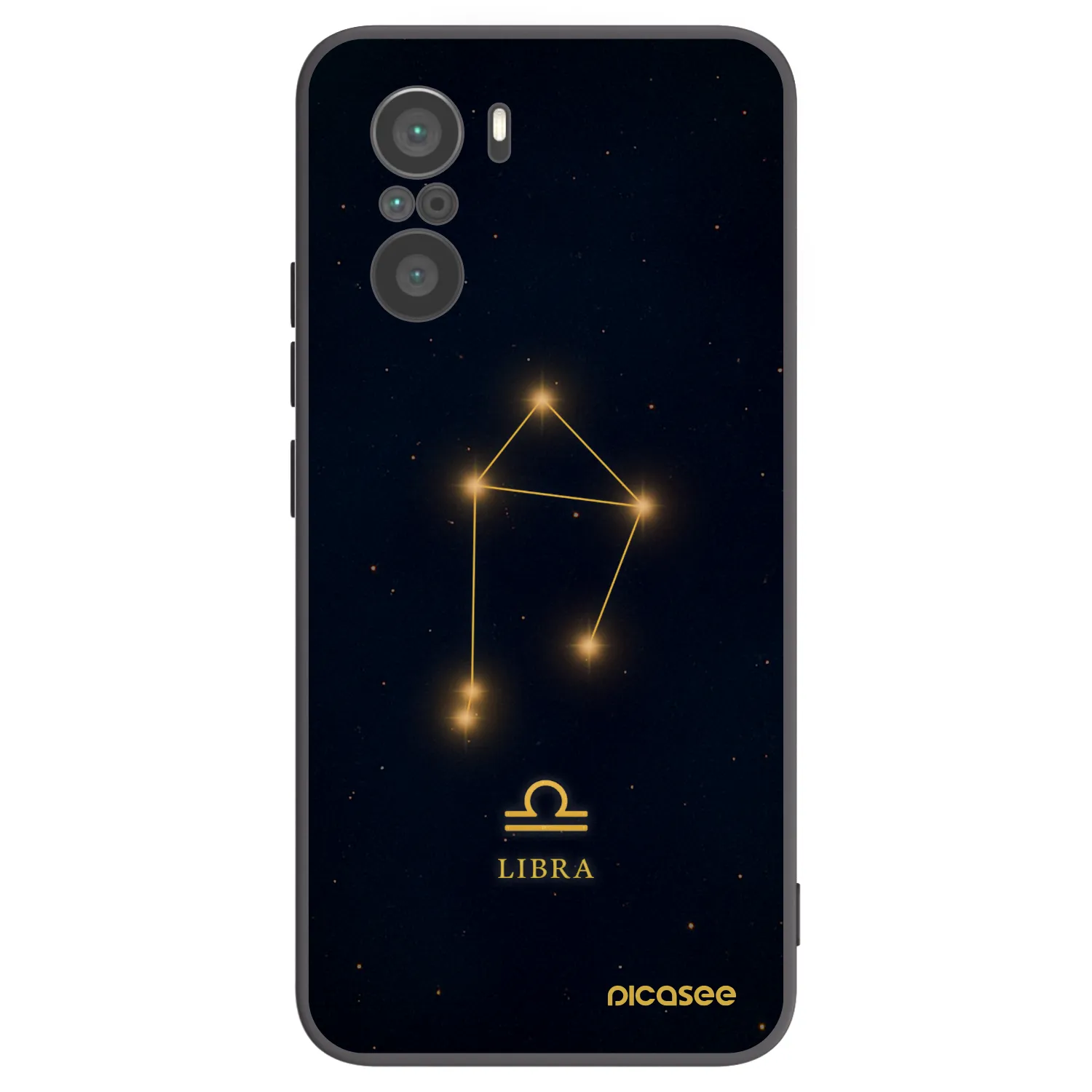 Picasee Μαύρη θήκη σιλικόνης για Xiaomi Poco F3 - LIBRA