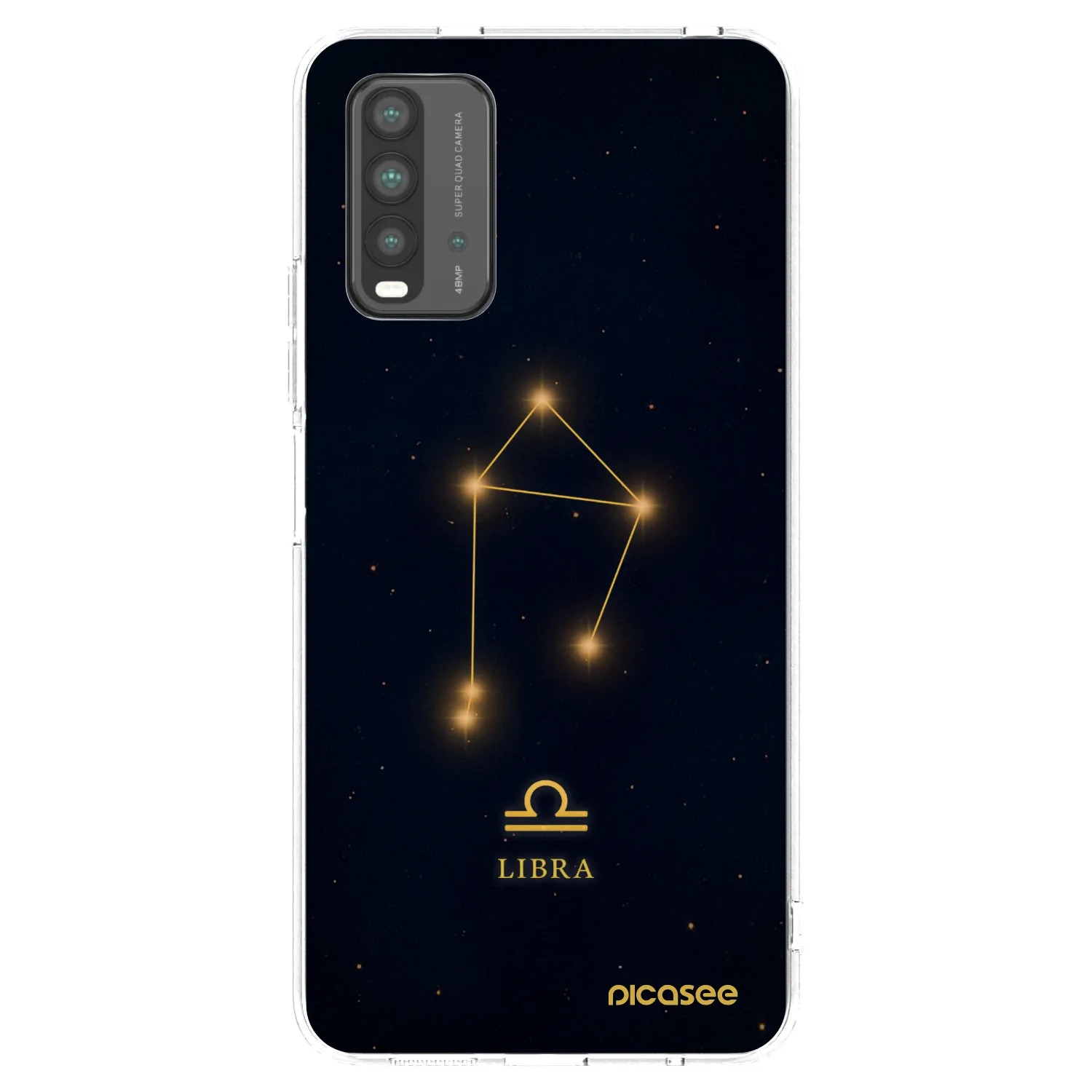 Picasee Μαύρη θήκη σιλικόνης για Xiaomi Redmi 9T - LIBRA