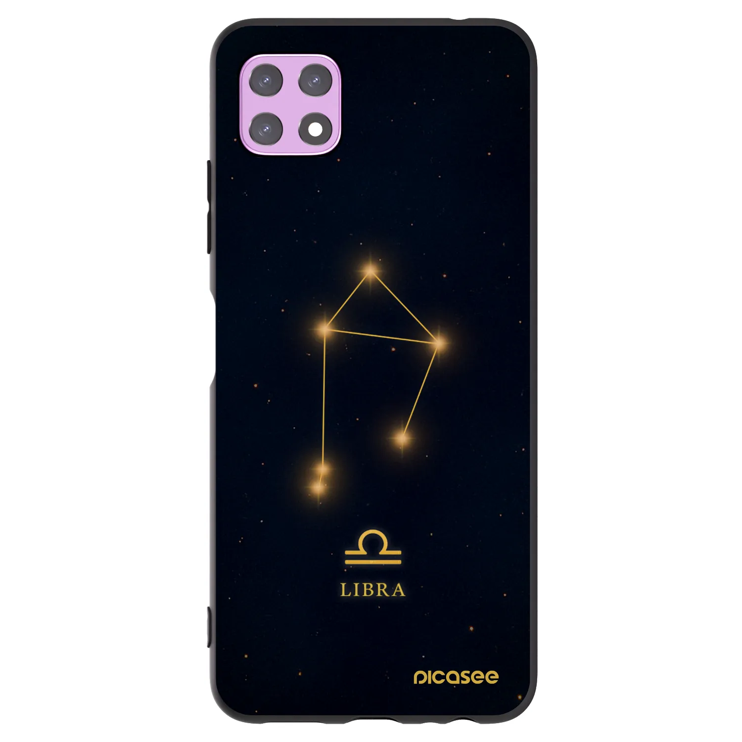 Picasee Μαύρη θήκη σιλικόνης για Samsung Galaxy A22 A226B 5G - LIBRA