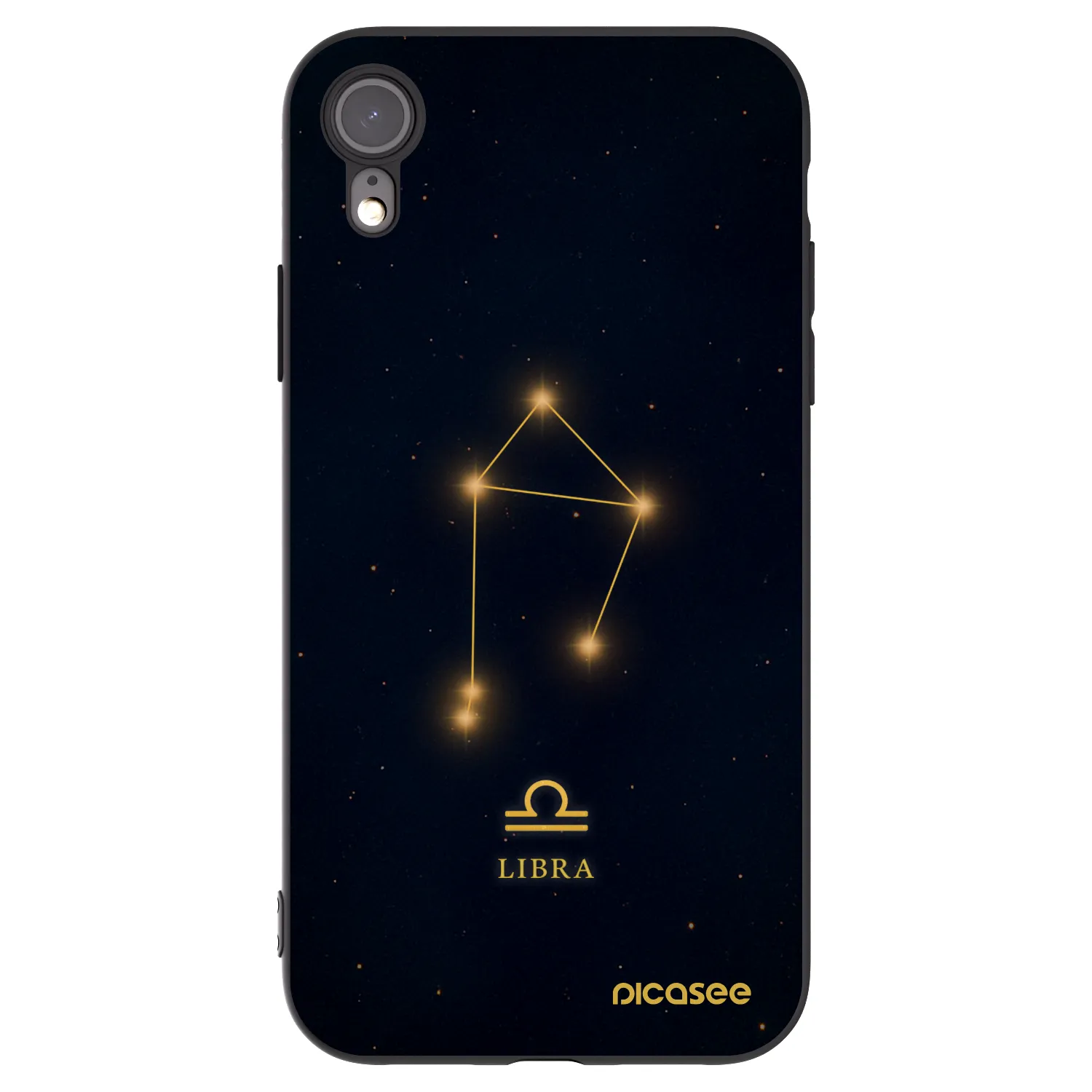 Picasee Μαύρη θήκη σιλικόνης για Apple iPhone 6 Plus/6S Plus - LIBRA