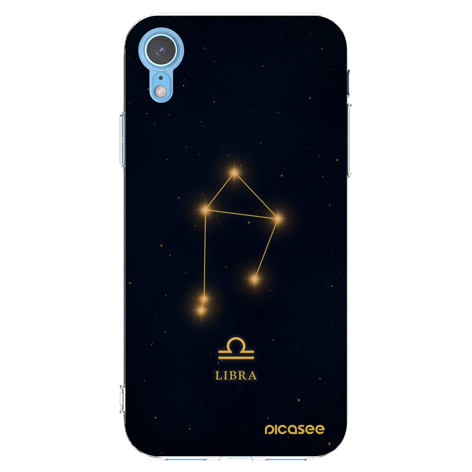 Picasee διαφανής θήκη σιλικόνης Apple iPhone XR - LIBRA