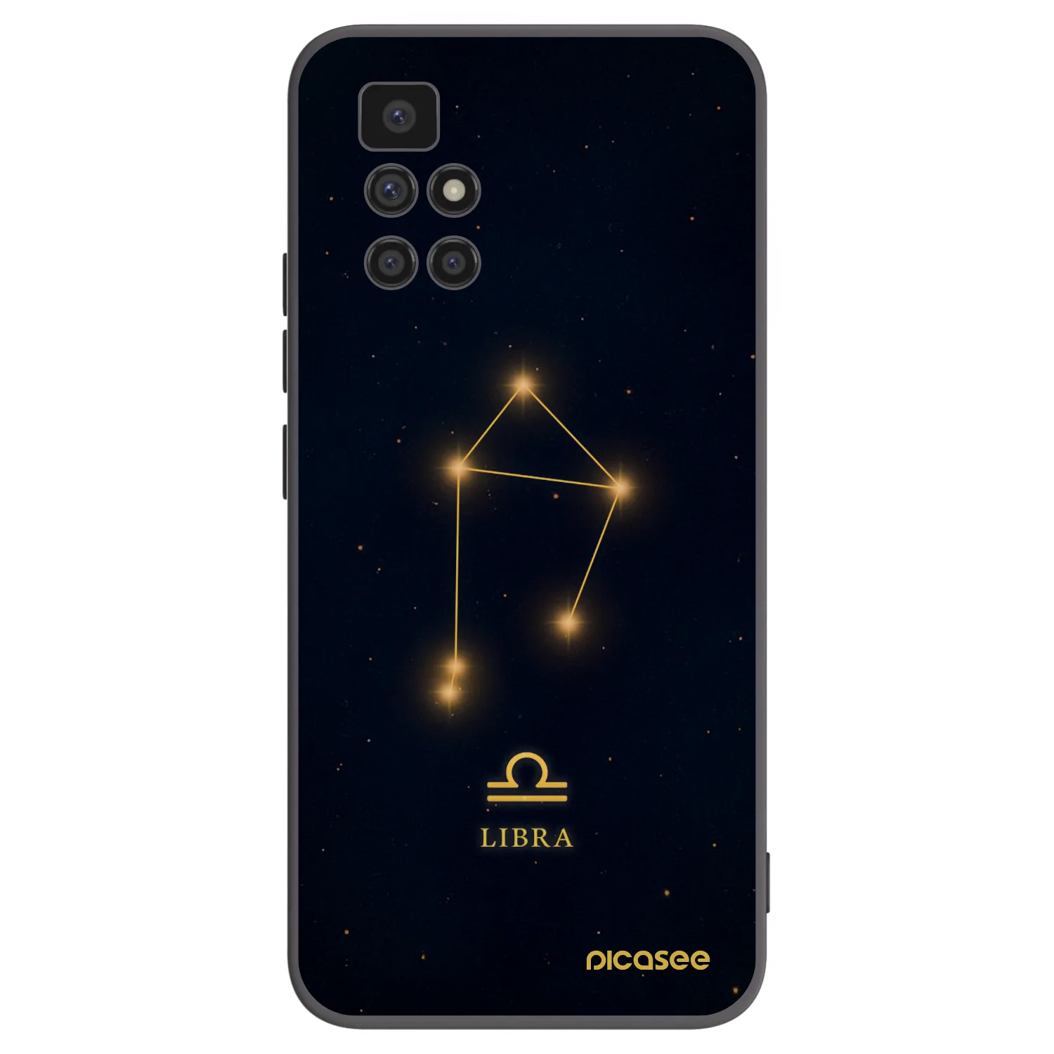 Picasee Μαύρη θήκη σιλικόνης για Xiaomi Redmi 10 - LIBRA