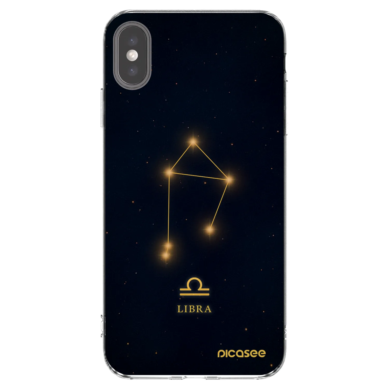 Picasee διαφανής θήκη σιλικόνης Apple iPhone XS Max - LIBRA