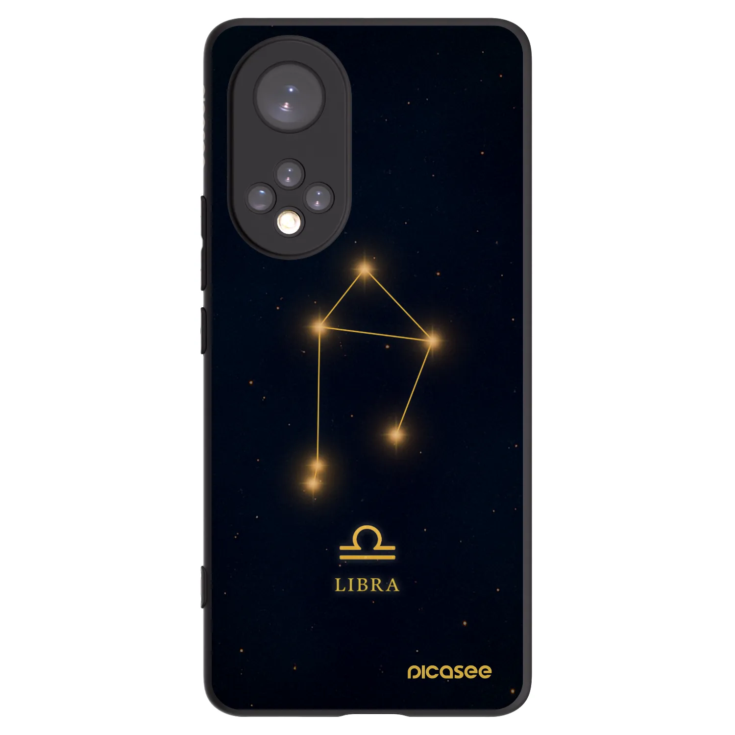 Picasee Μαύρη θήκη σιλικόνης για Honor 50 5G - LIBRA