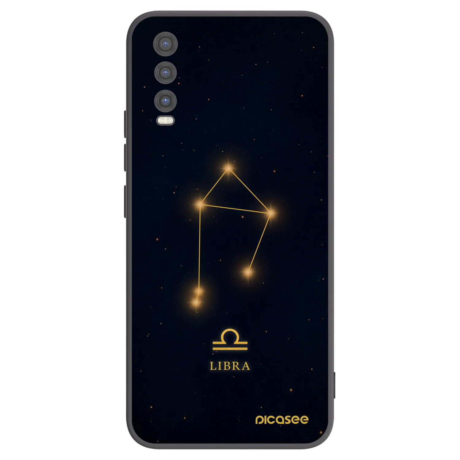 Picasee Μαύρη θήκη σιλικόνης για Vivo Y20s - LIBRA