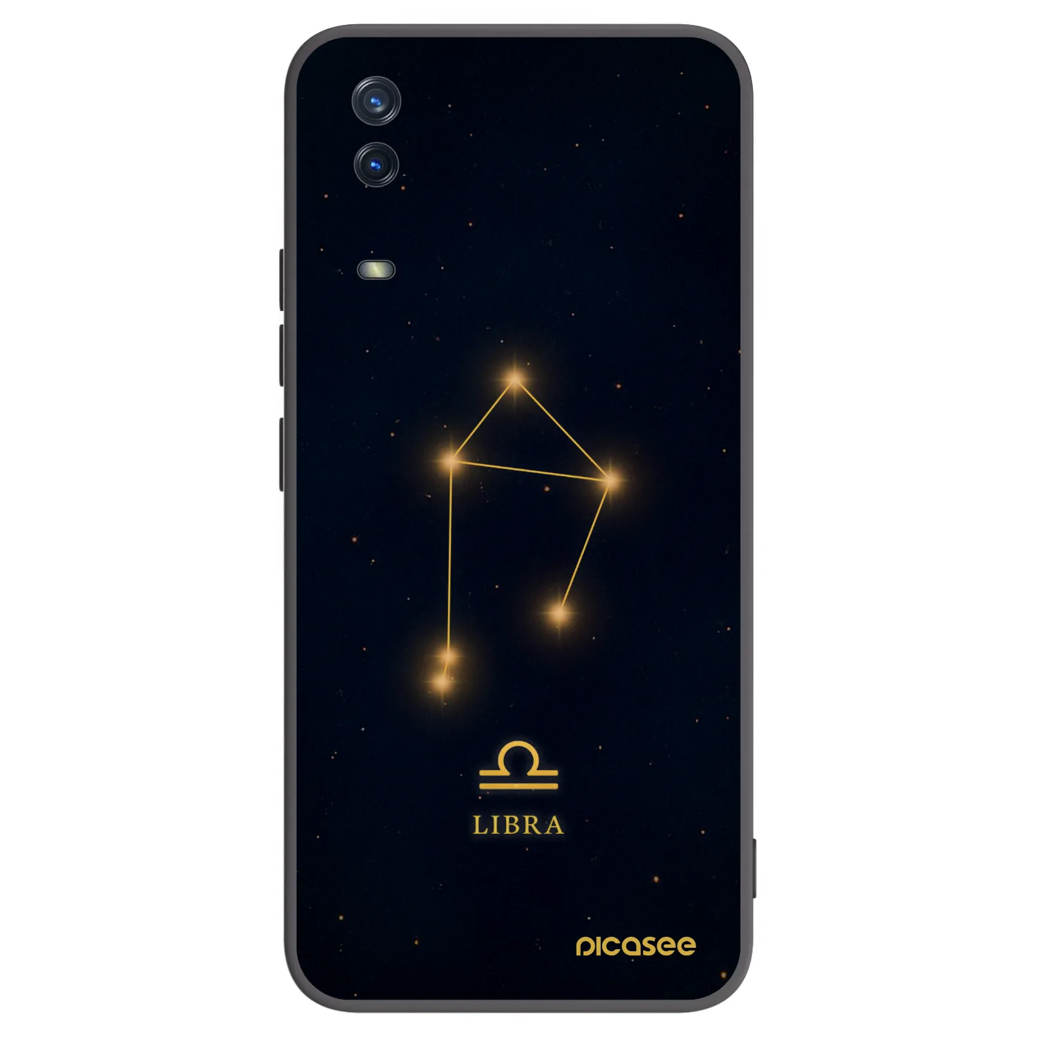 Picasee Μαύρη θήκη σιλικόνης για Vivo Y11s - LIBRA