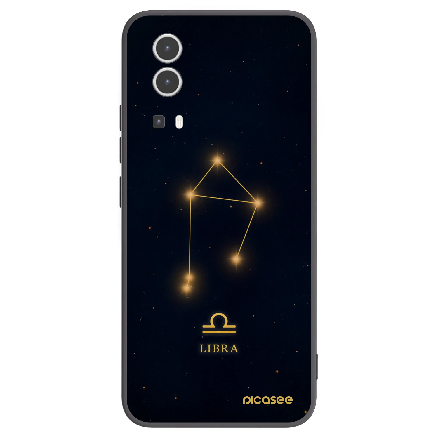 Picasee Μαύρη θήκη σιλικόνης για Vivo Y72 5G - LIBRA