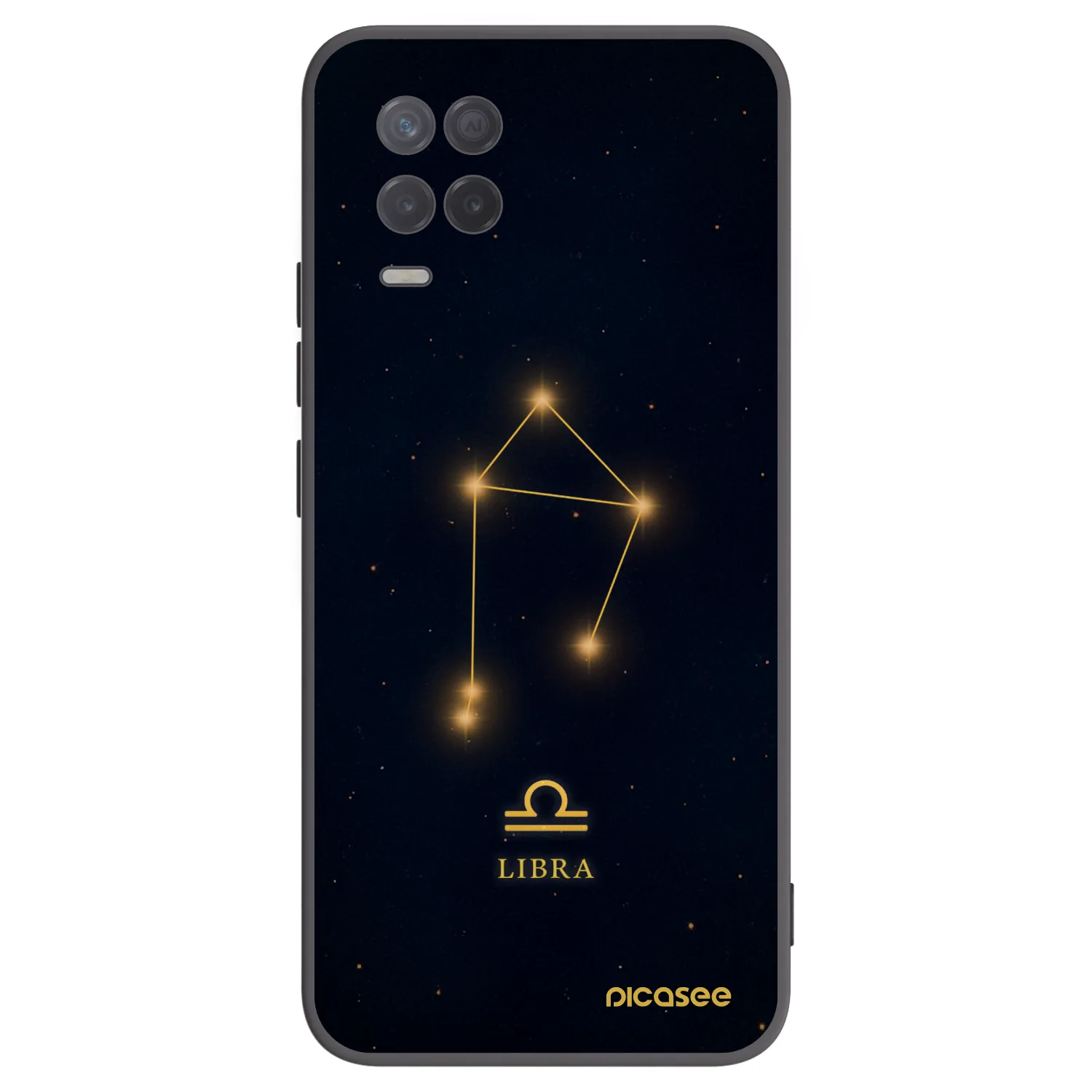 Picasee Μαύρη θήκη σιλικόνης για Realme 8 5G - LIBRA