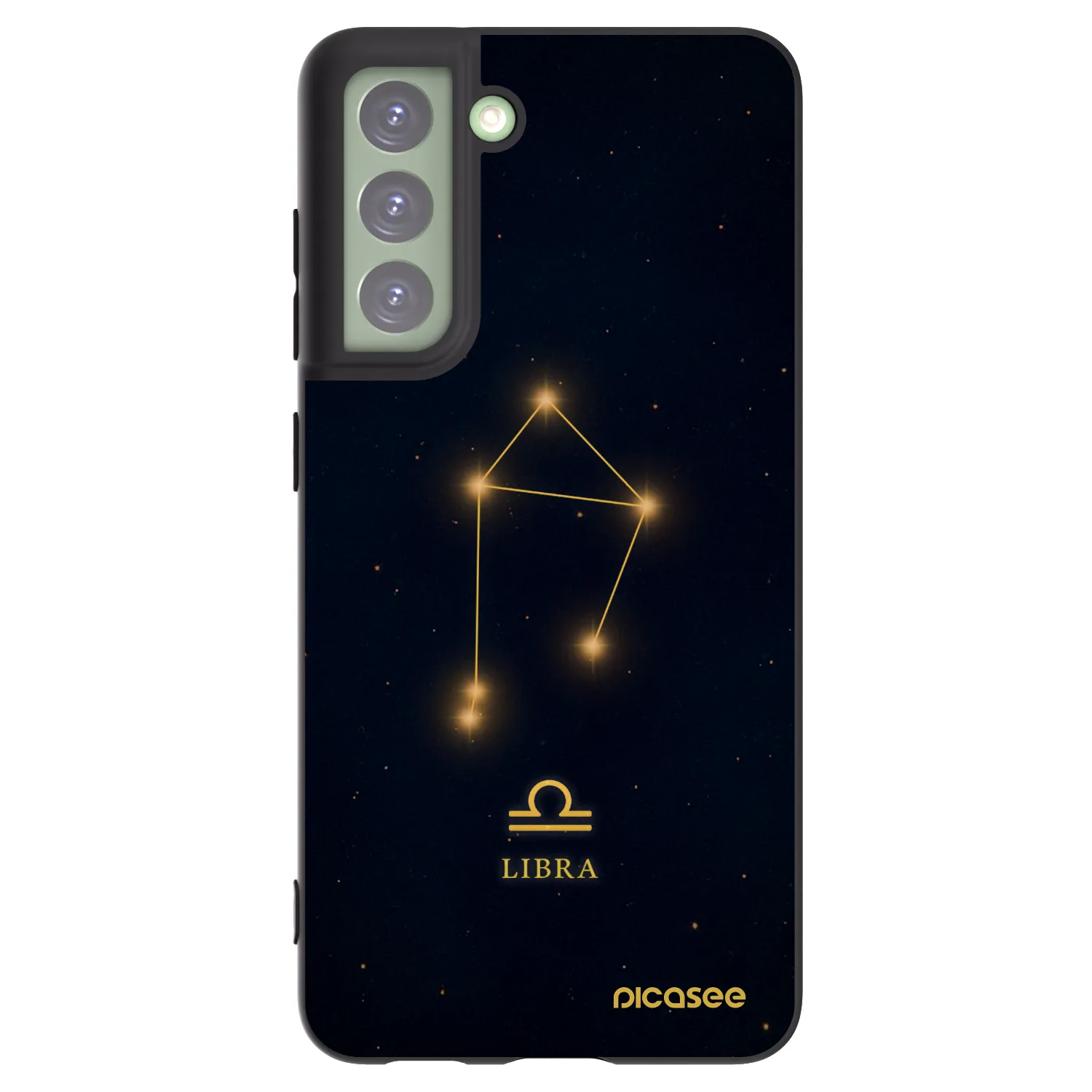 Picasee Μαύρη θήκη σιλικόνης για Samsung Galaxy S21 FE 5G - LIBRA