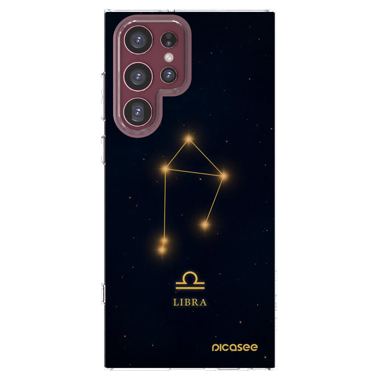 Picasee διαφανής θήκη σιλικόνης Samsung Galaxy S22 Ultra 5G - LIBRA