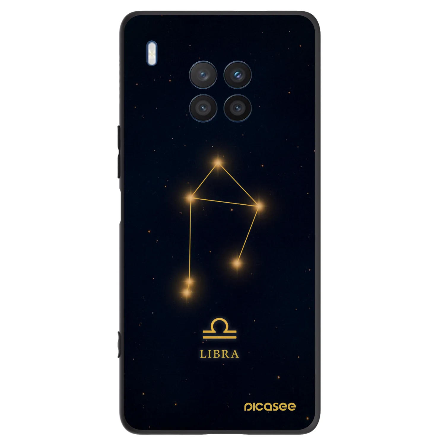 Picasee Μαύρη θήκη σιλικόνης για Honor 50 Lite - LIBRA