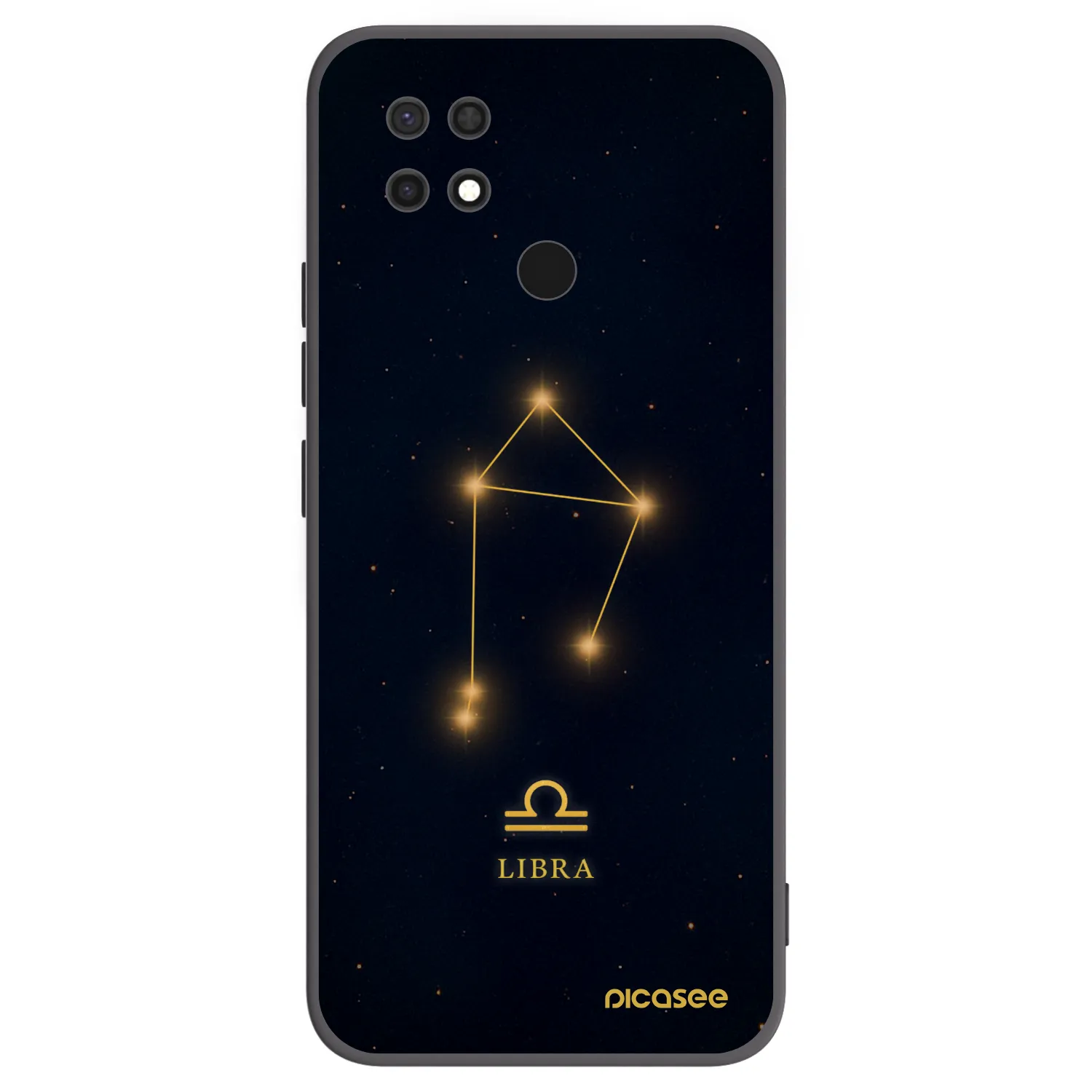 Picasee Μαύρη θήκη σιλικόνης για Xiaomi Redmi 10C - LIBRA