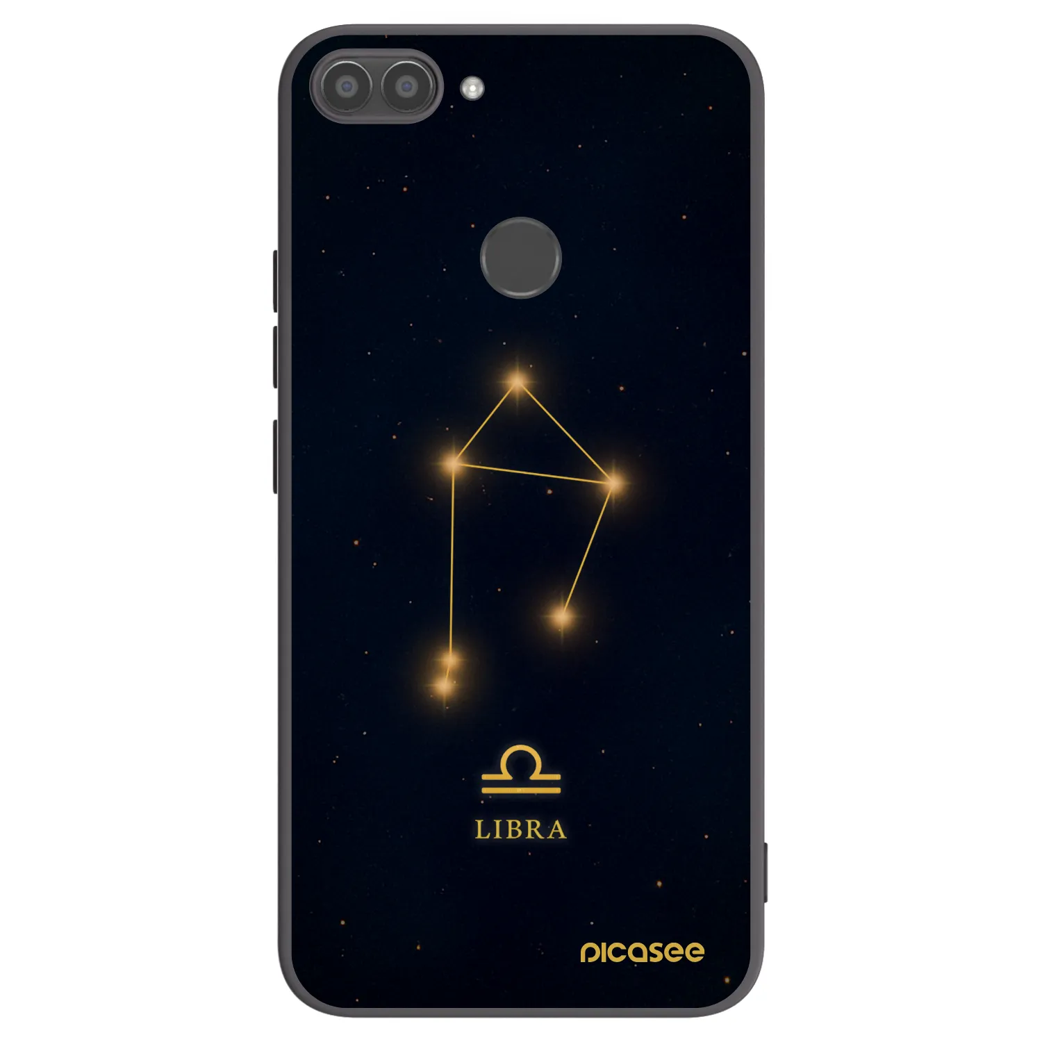 Picasee Μαύρη θήκη σιλικόνης για Huawei P Smart - LIBRA