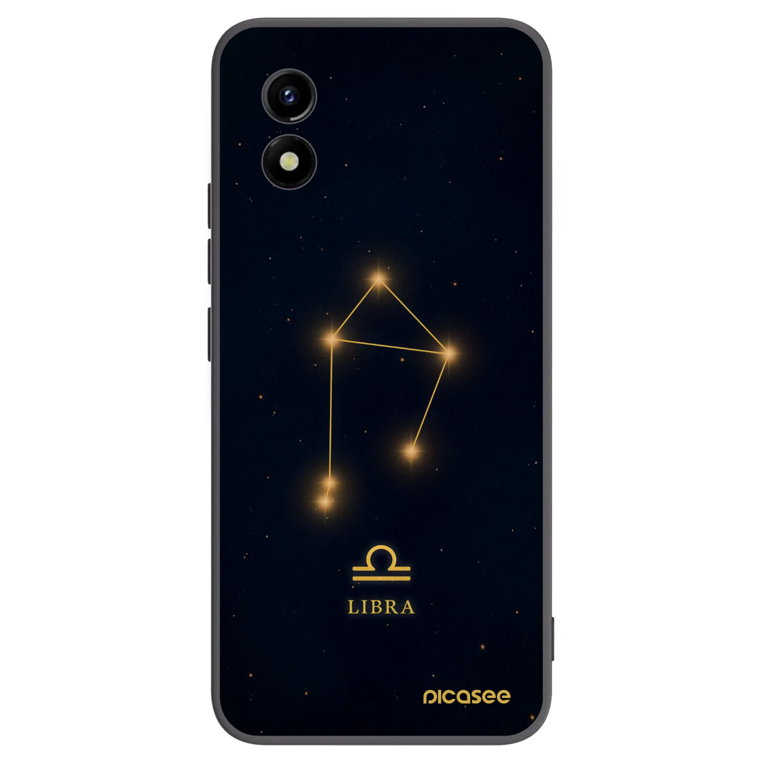 Picasee Μαύρη θήκη σιλικόνης για Vivo Y01 - LIBRA