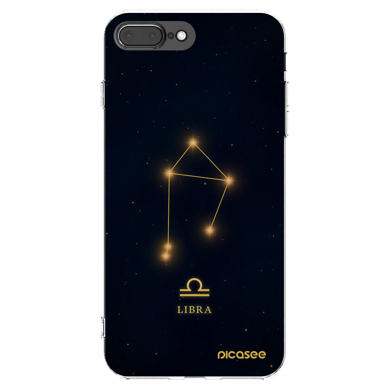 Picasee διαφανής θήκη σιλικόνης Apple iPhone 8 Plus - LIBRA