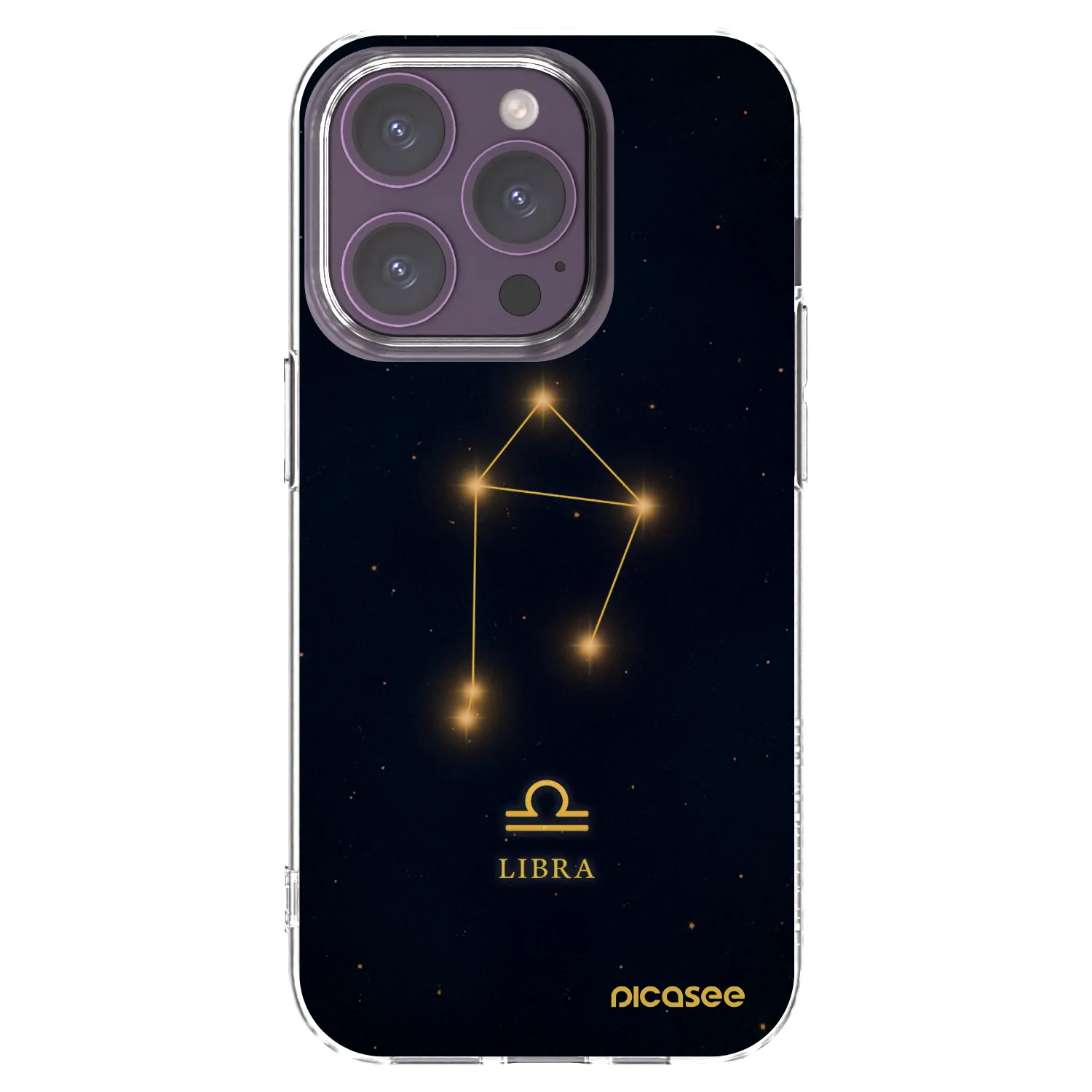 Picasee διαφανής θήκη σιλικόνης Apple iPhone 14 Pro - LIBRA