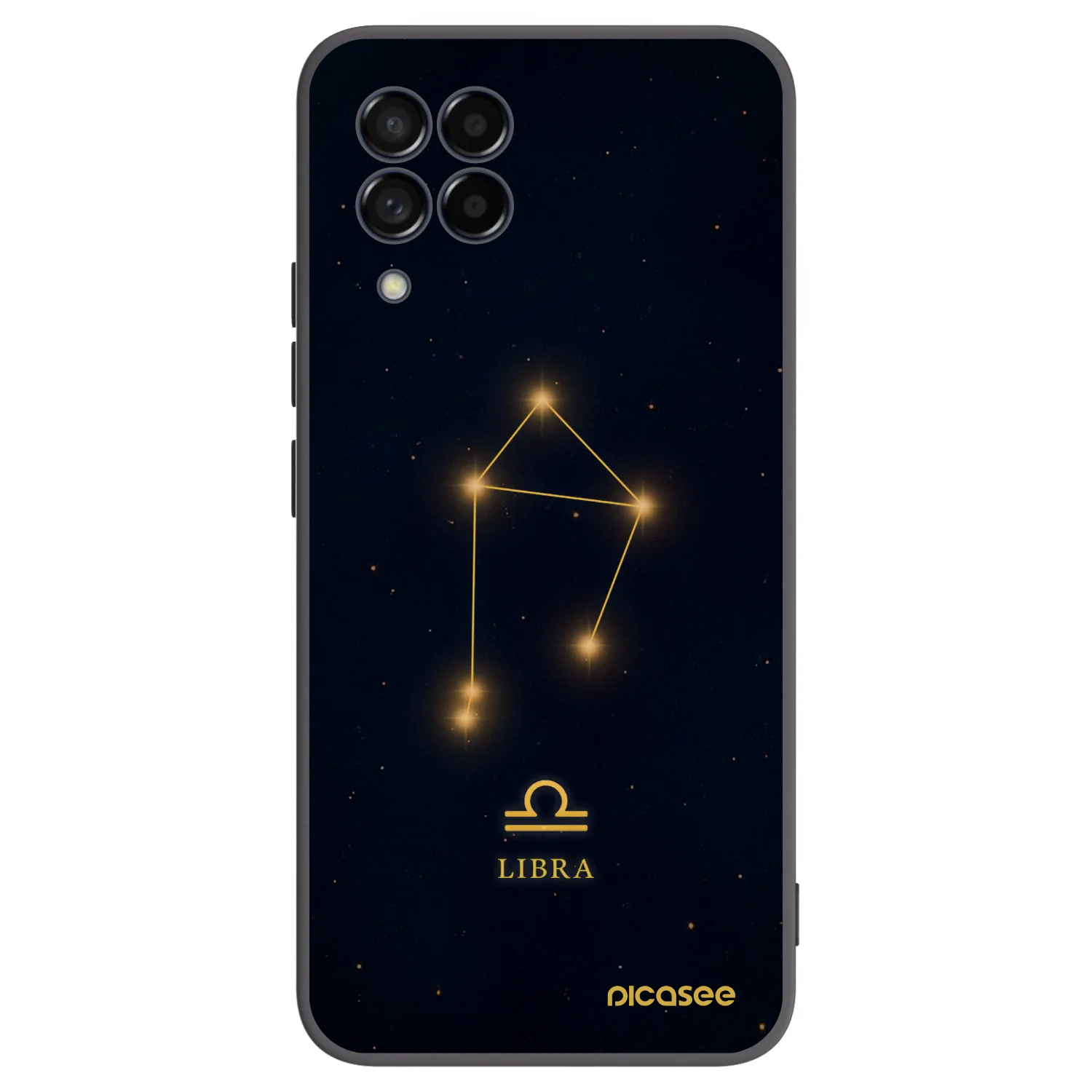Picasee Μαύρη θήκη σιλικόνης για Samsung Galaxy M53 5G - LIBRA