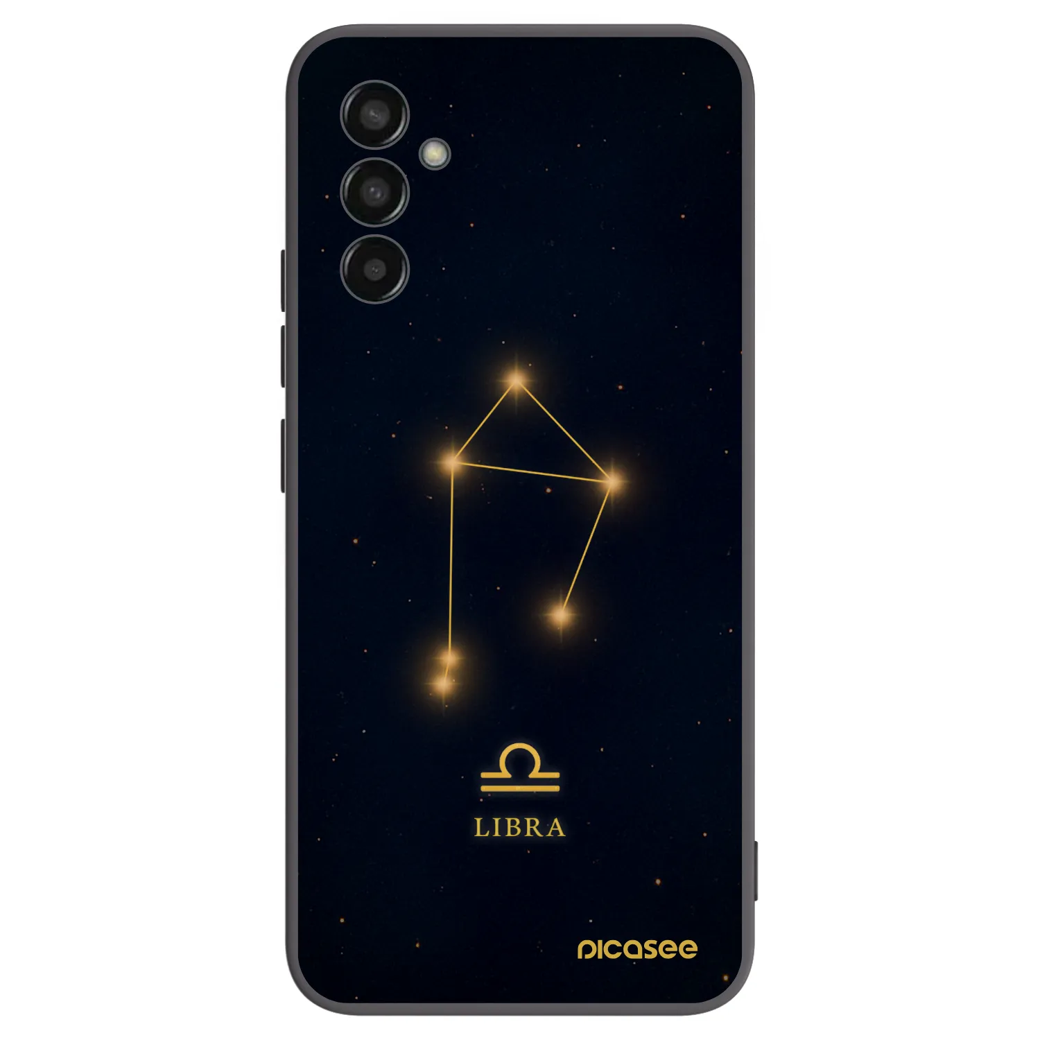 Picasee Μαύρη θήκη σιλικόνης για Samsung Galaxy M13 M135F - LIBRA