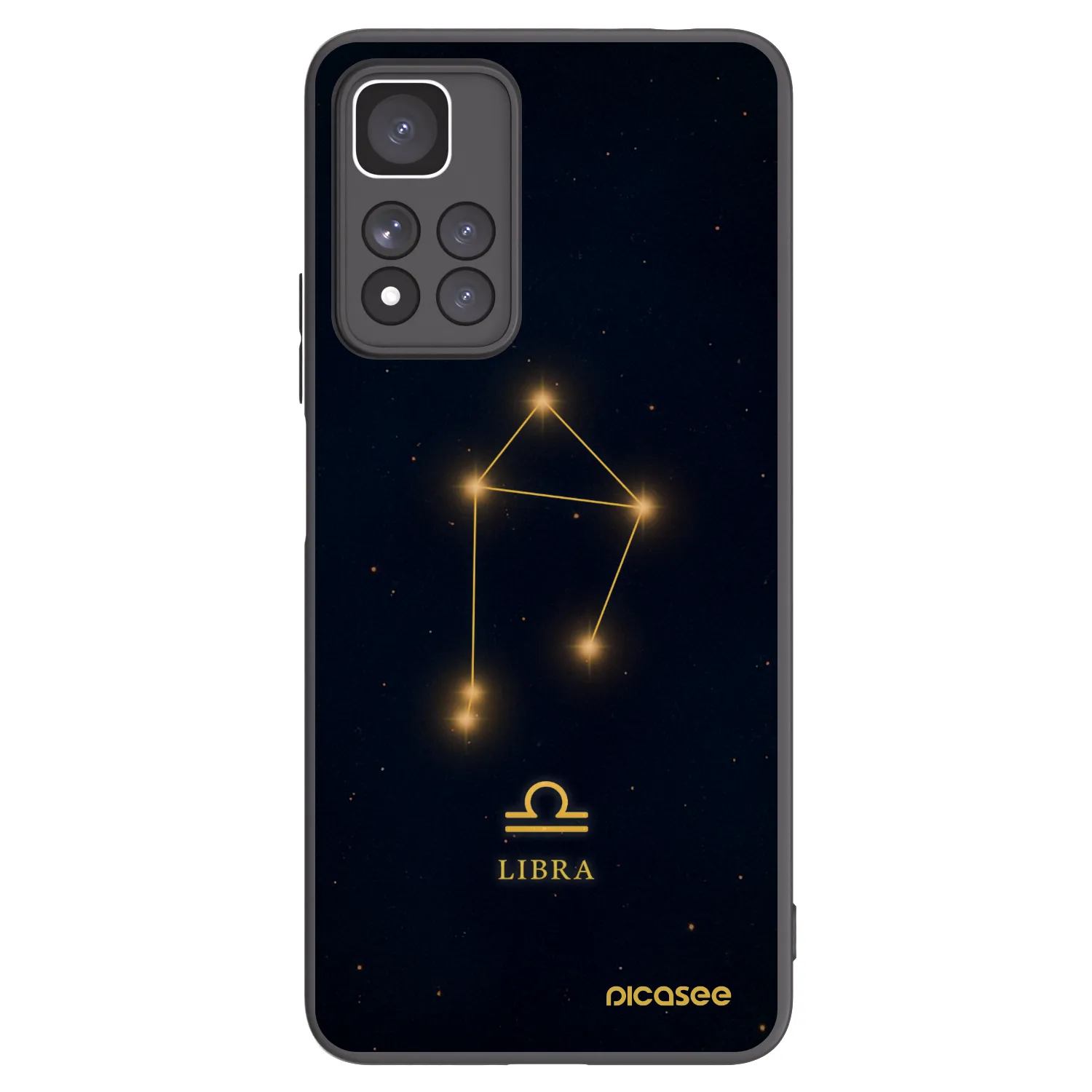 Picasee Μαύρη θήκη σιλικόνης για Xiaomi Redmi Note 11 Pro+ 5G - LIBRA