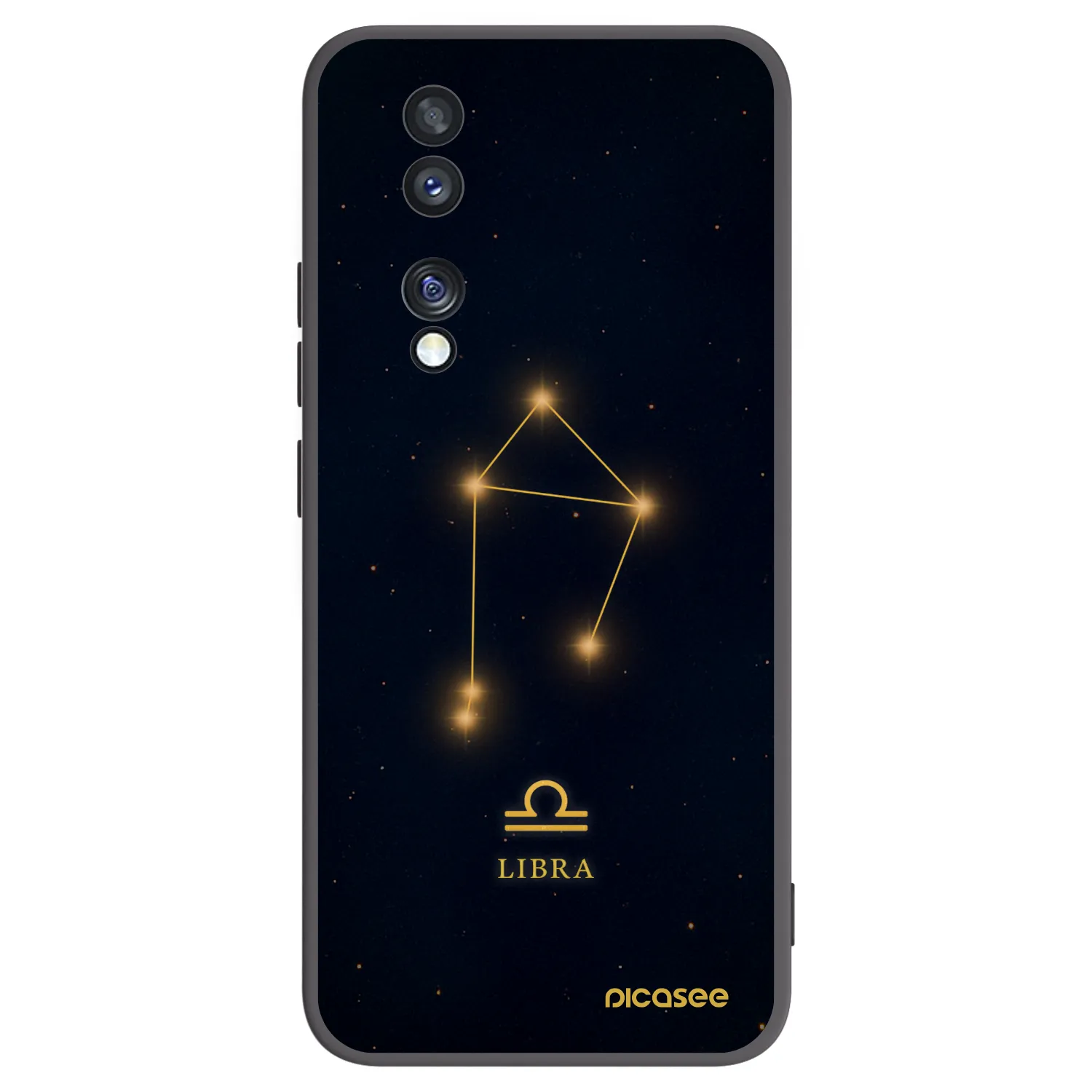 Picasee Μαύρη θήκη σιλικόνης για Honor 70 - LIBRA