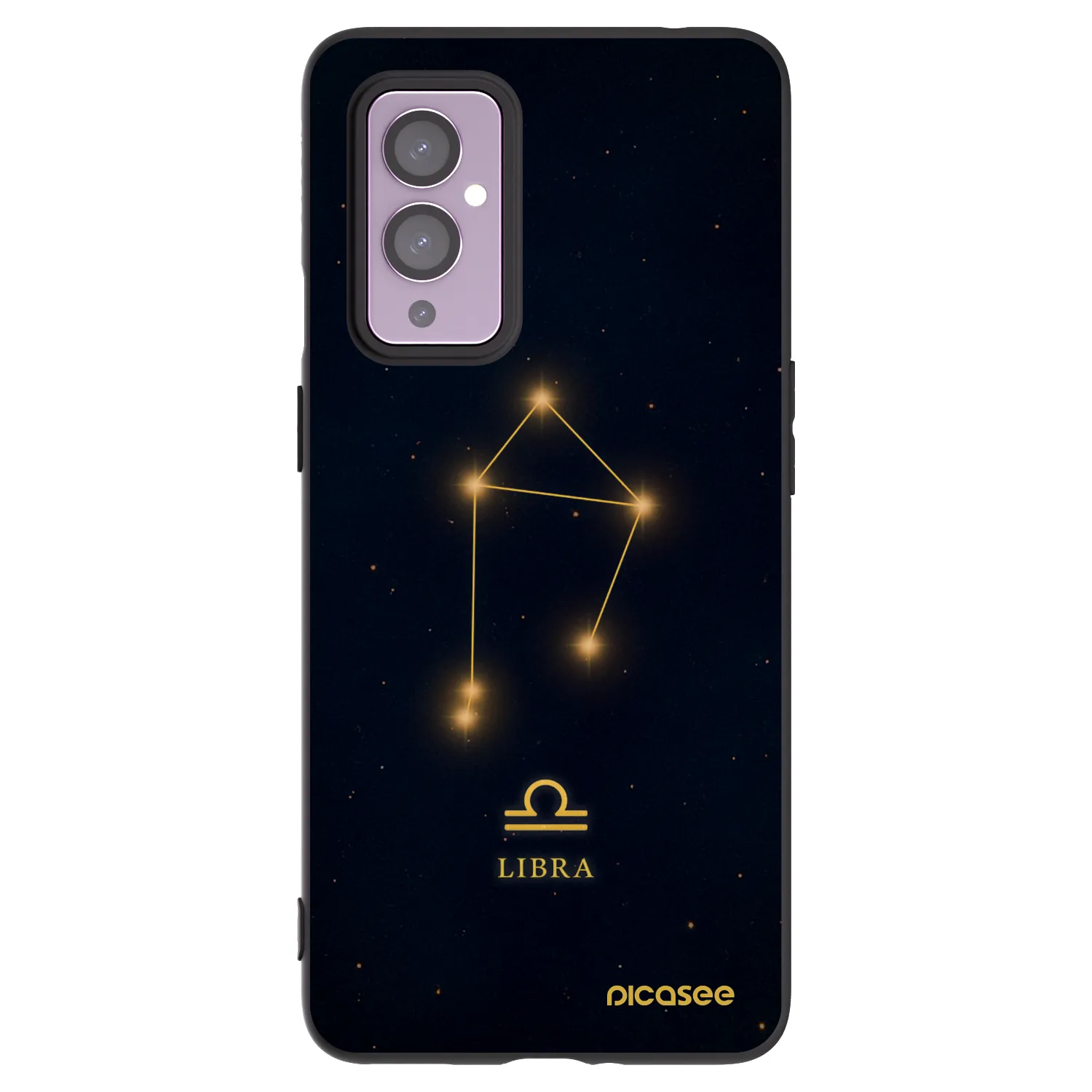Picasee Μαύρη θήκη σιλικόνης για OnePlus 9 - LIBRA