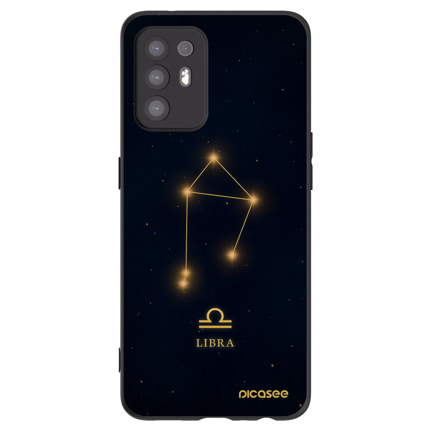 Picasee Μαύρη θήκη σιλικόνης για OPPO A94 5G - LIBRA