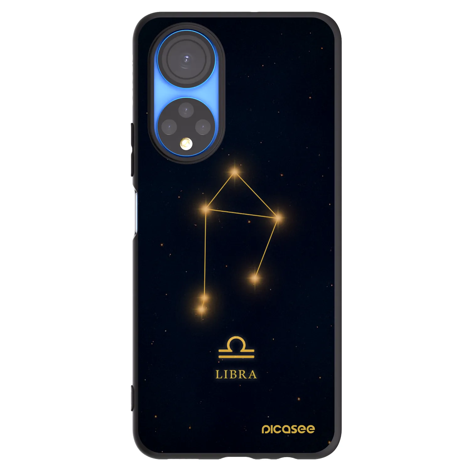 Picasee Μαύρη θήκη σιλικόνης για Honor X7 - LIBRA