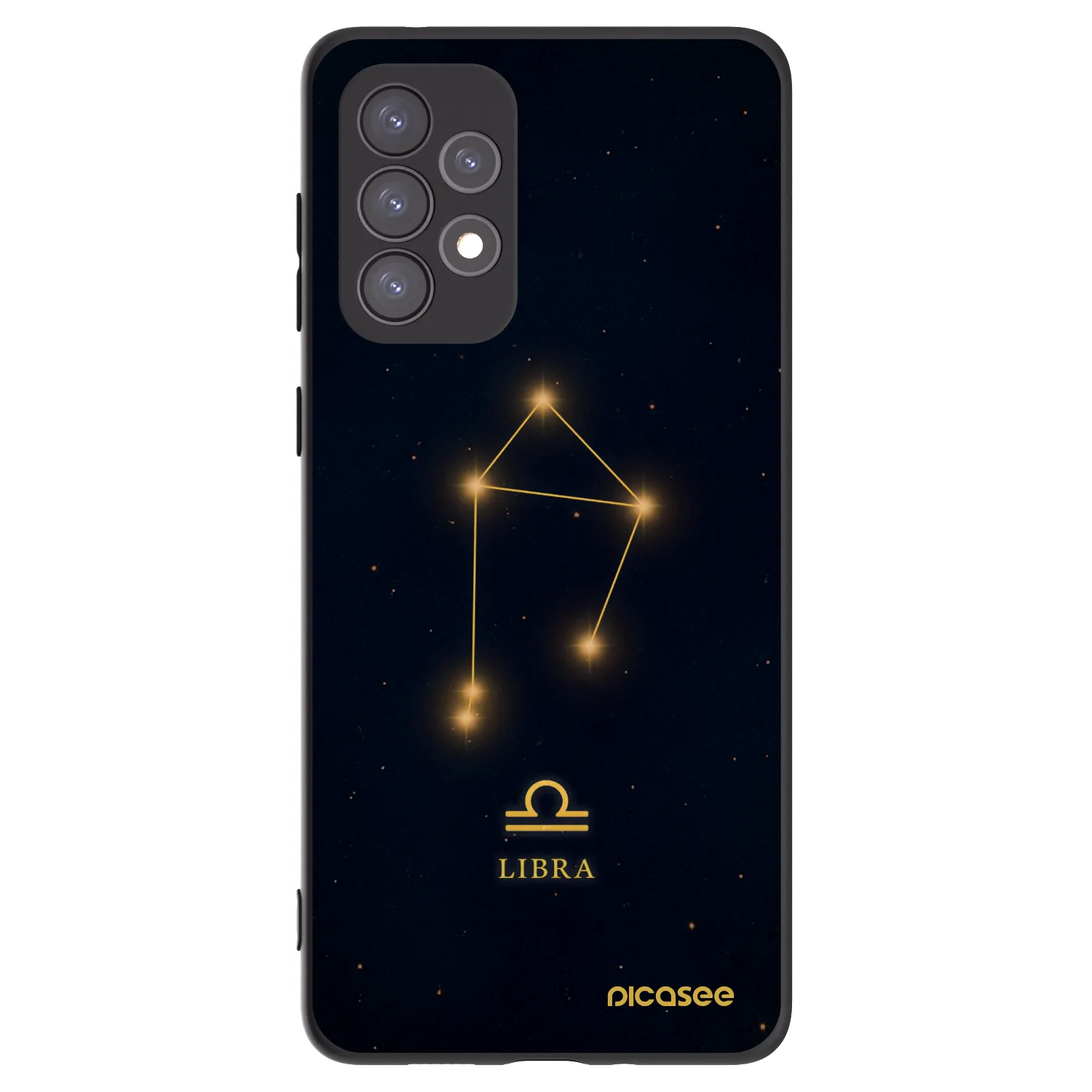 Picasee Μαύρη θήκη σιλικόνης για Samsung Galaxy A73 5G - LIBRA