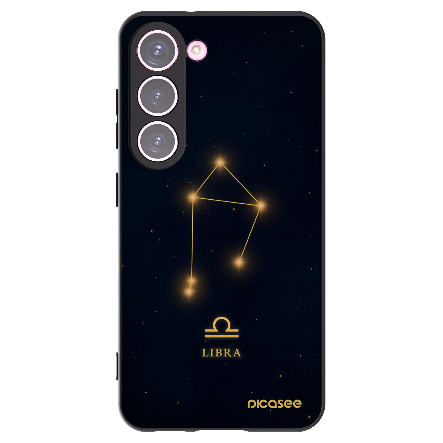 Picasee Μαύρη θήκη σιλικόνης για Samsung Galaxy S23 5G - LIBRA