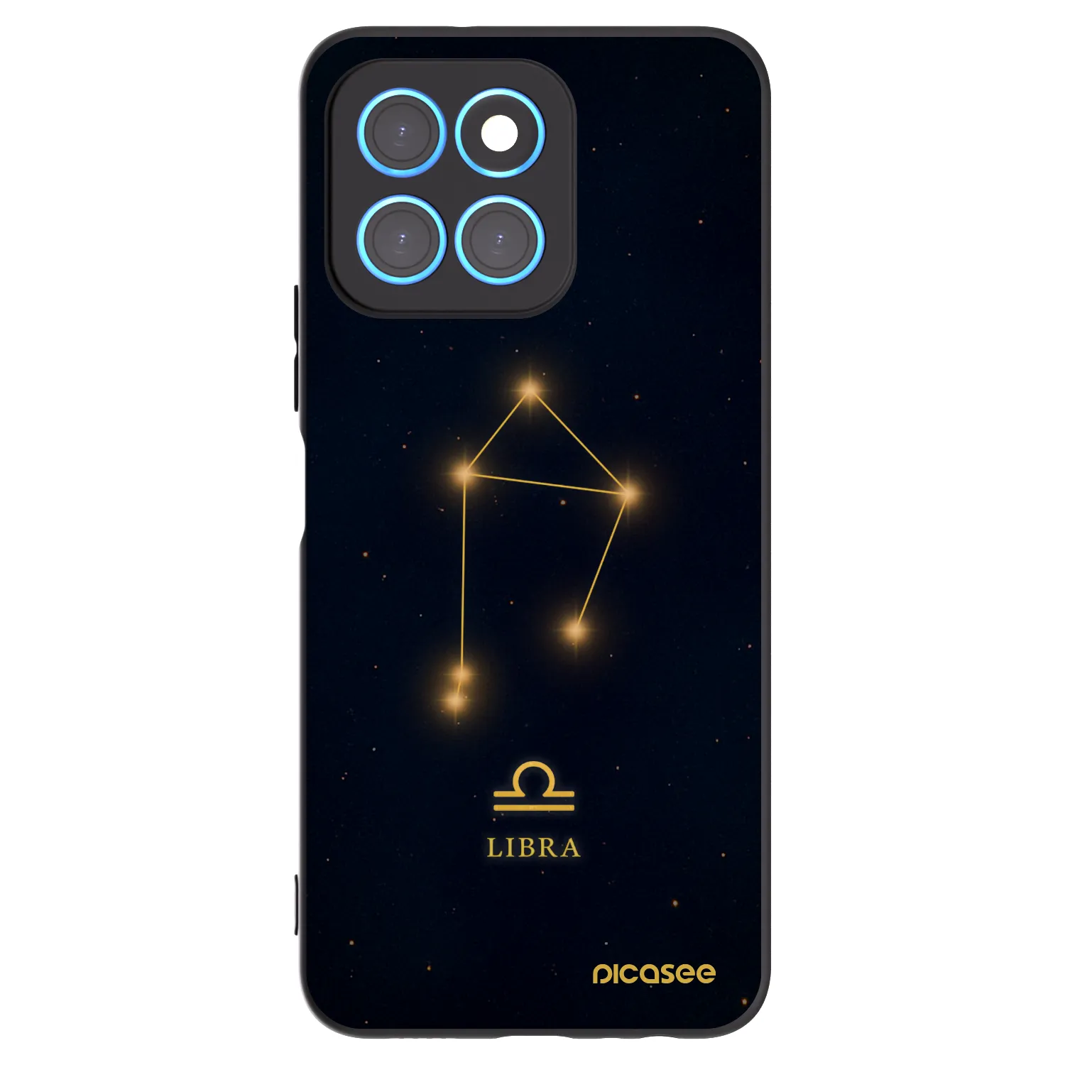 Picasee Μαύρη θήκη σιλικόνης για Honor X8 5G - LIBRA