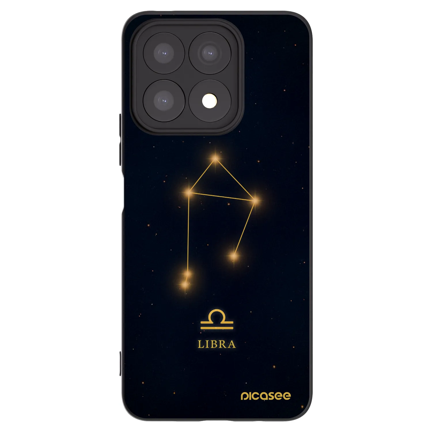 Picasee Μαύρη θήκη σιλικόνης για Honor X8a - LIBRA