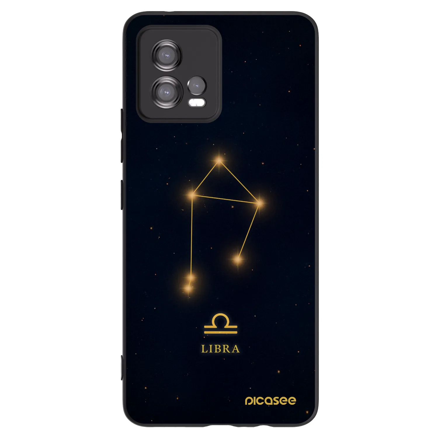 Picasee Μαύρη θήκη σιλικόνης για Motorola Moto G72 - LIBRA