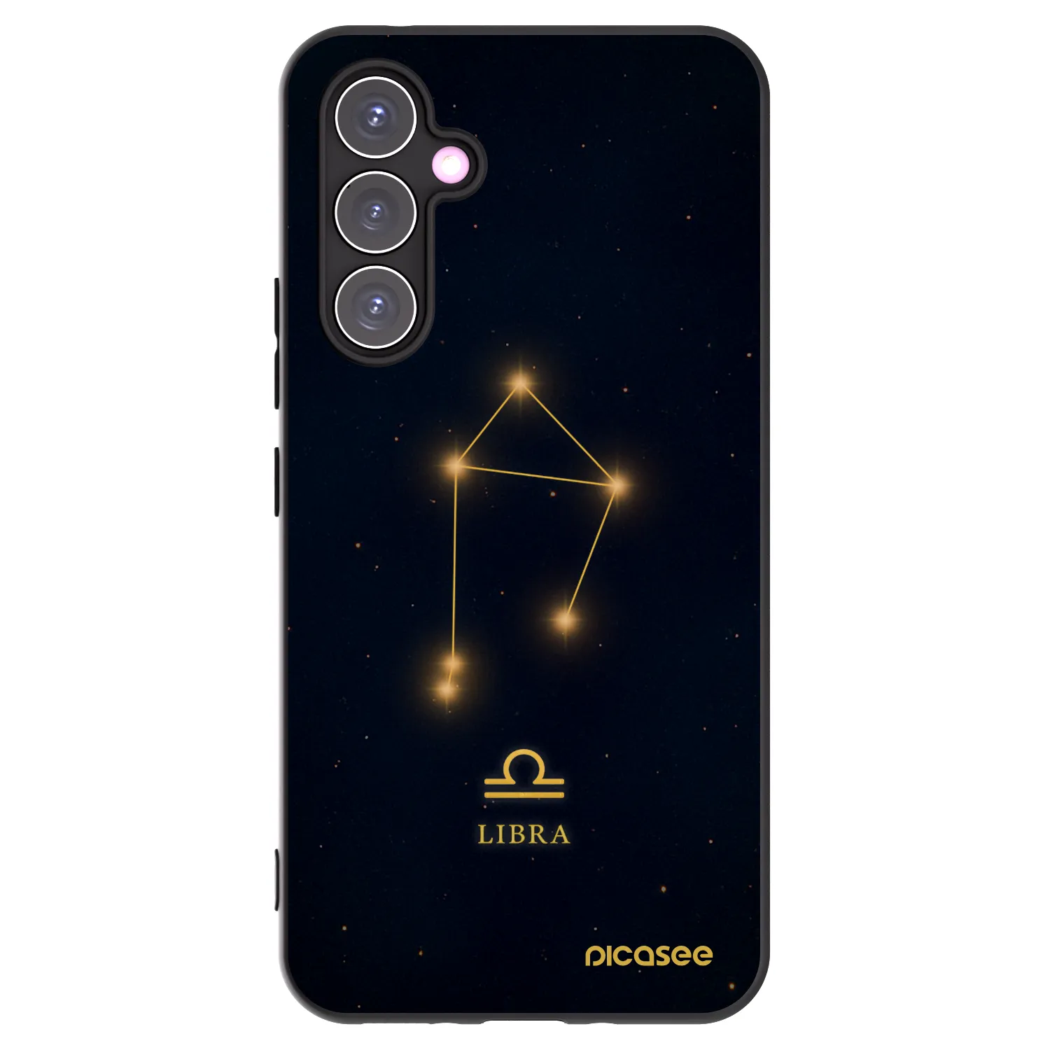 Picasee Μαύρη θήκη σιλικόνης για Samsung Galaxy A54 5G A546B - LIBRA