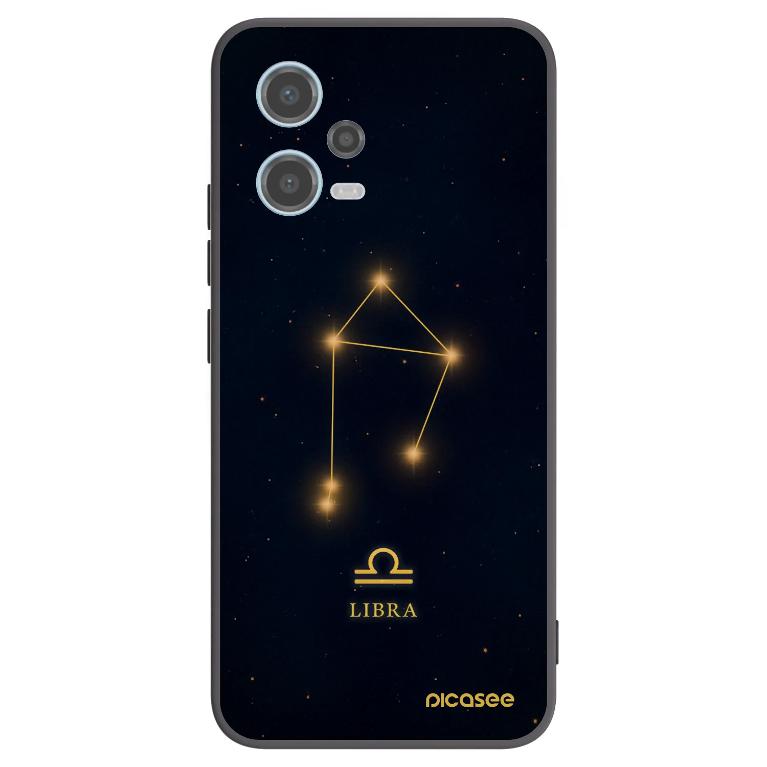 Picasee Μαύρη θήκη σιλικόνης για Xiaomi Redmi Note 12 5G - LIBRA