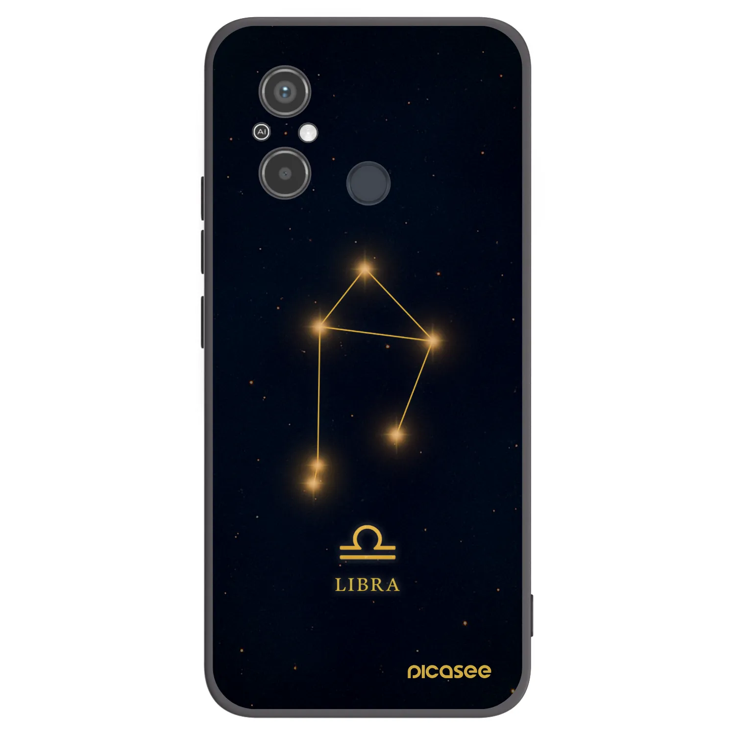 Picasee Μαύρη θήκη σιλικόνης για Xiaomi Redmi 12C - LIBRA