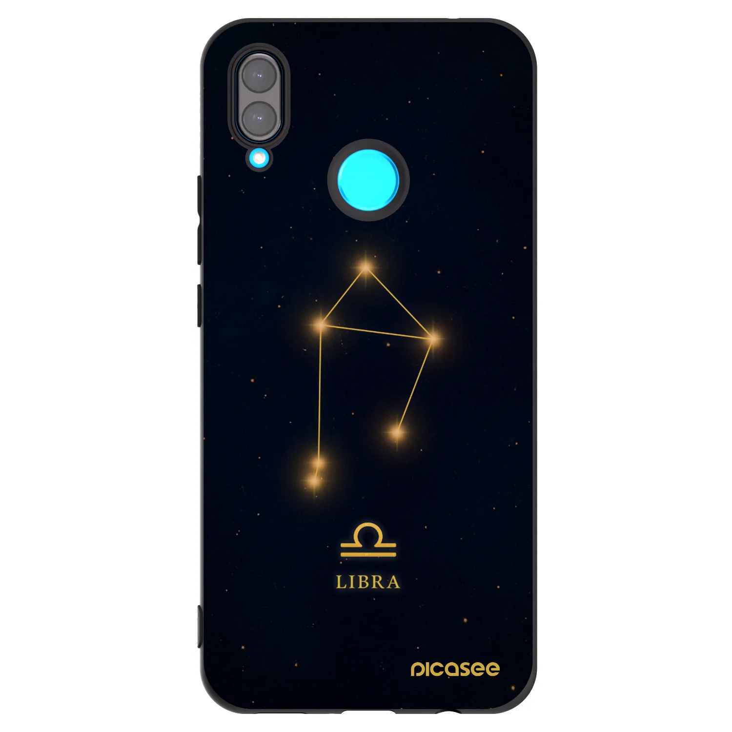 Picasee Μαύρη θήκη σιλικόνης για Huawei Nova 3 - LIBRA