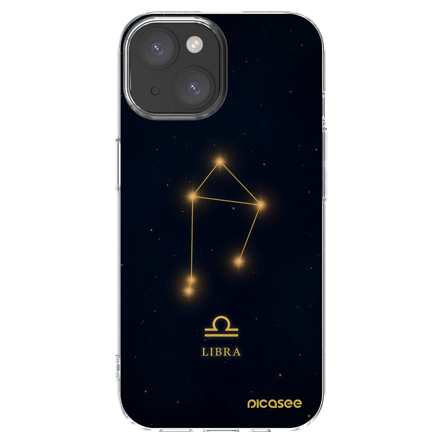 Picasee διαφανής θήκη σιλικόνης Apple iPhone 15 - LIBRA