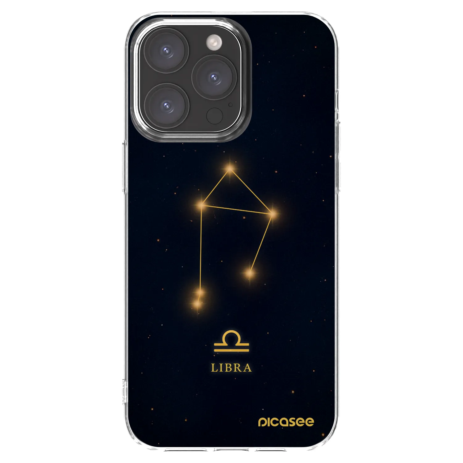 Picasee διαφανής θήκη σιλικόνης Apple iPhone 15 Pro Max - LIBRA