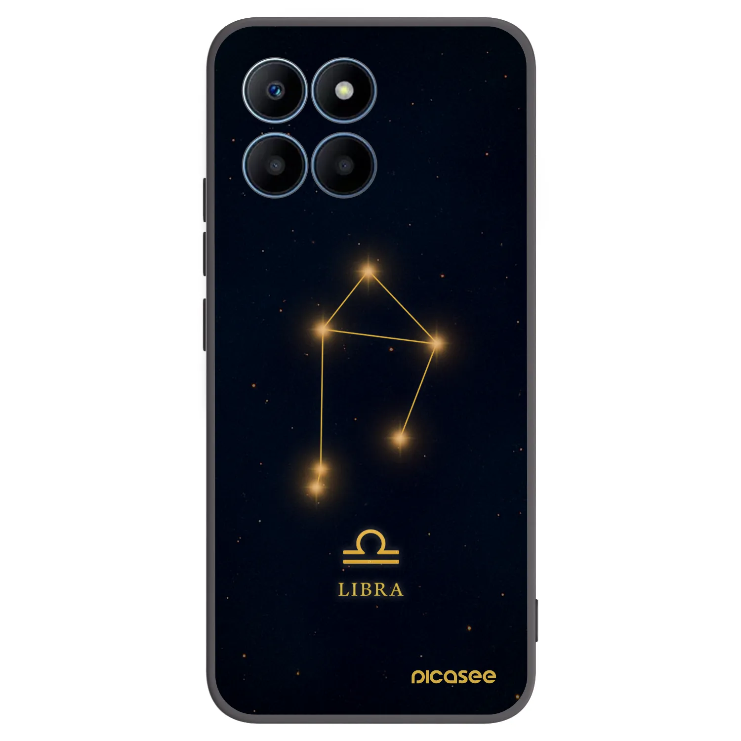 Picasee Μαύρη θήκη σιλικόνης για Honor 70 Lite - LIBRA