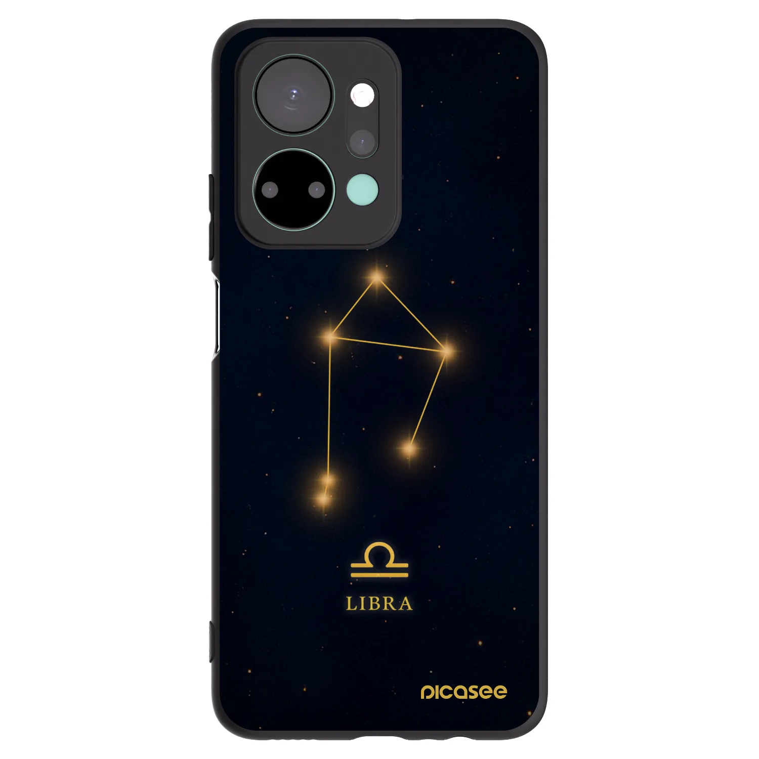 Picasee Μαύρη θήκη σιλικόνης για Honor X7a - LIBRA