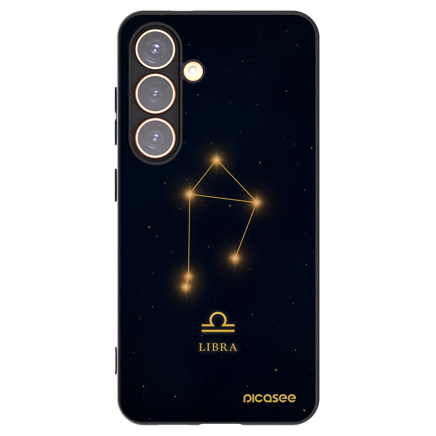Picasee Μαύρη θήκη σιλικόνης για Samsung Galaxy S24 S921B 5G - LIBRA