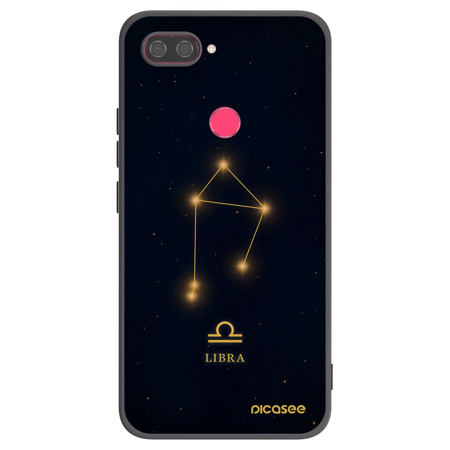 Picasee Μαύρη θήκη σιλικόνης για Xiaomi Mi 8 Lite - LIBRA