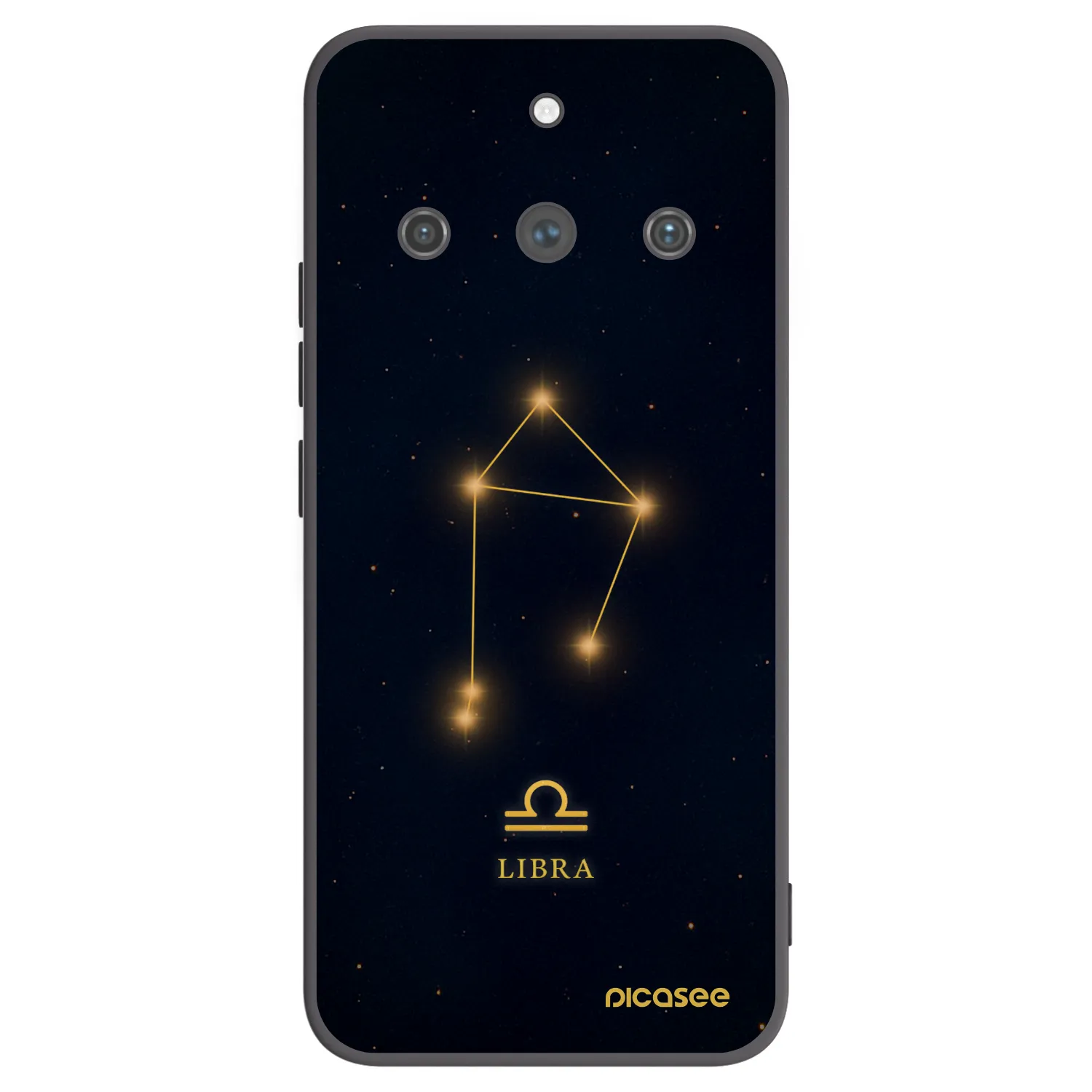 Picasee Μαύρη θήκη σιλικόνης για Realme 11 Pro+ - LIBRA