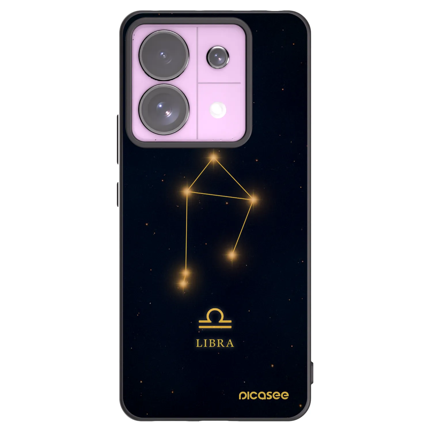 Picasee Μαύρη θήκη σιλικόνης για Xiaomi Redmi Note 13 Pro 5G - LIBRA