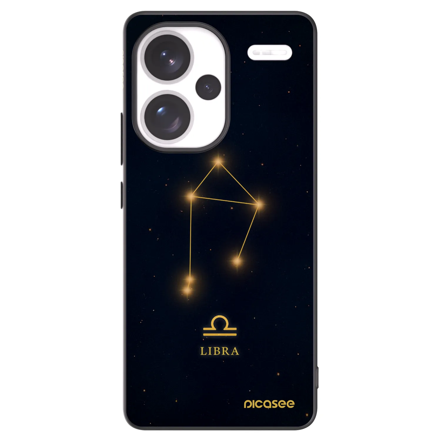 Picasee Μαύρη θήκη σιλικόνης για Xiaomi Redmi Note 13 Pro+ 5G - LIBRA