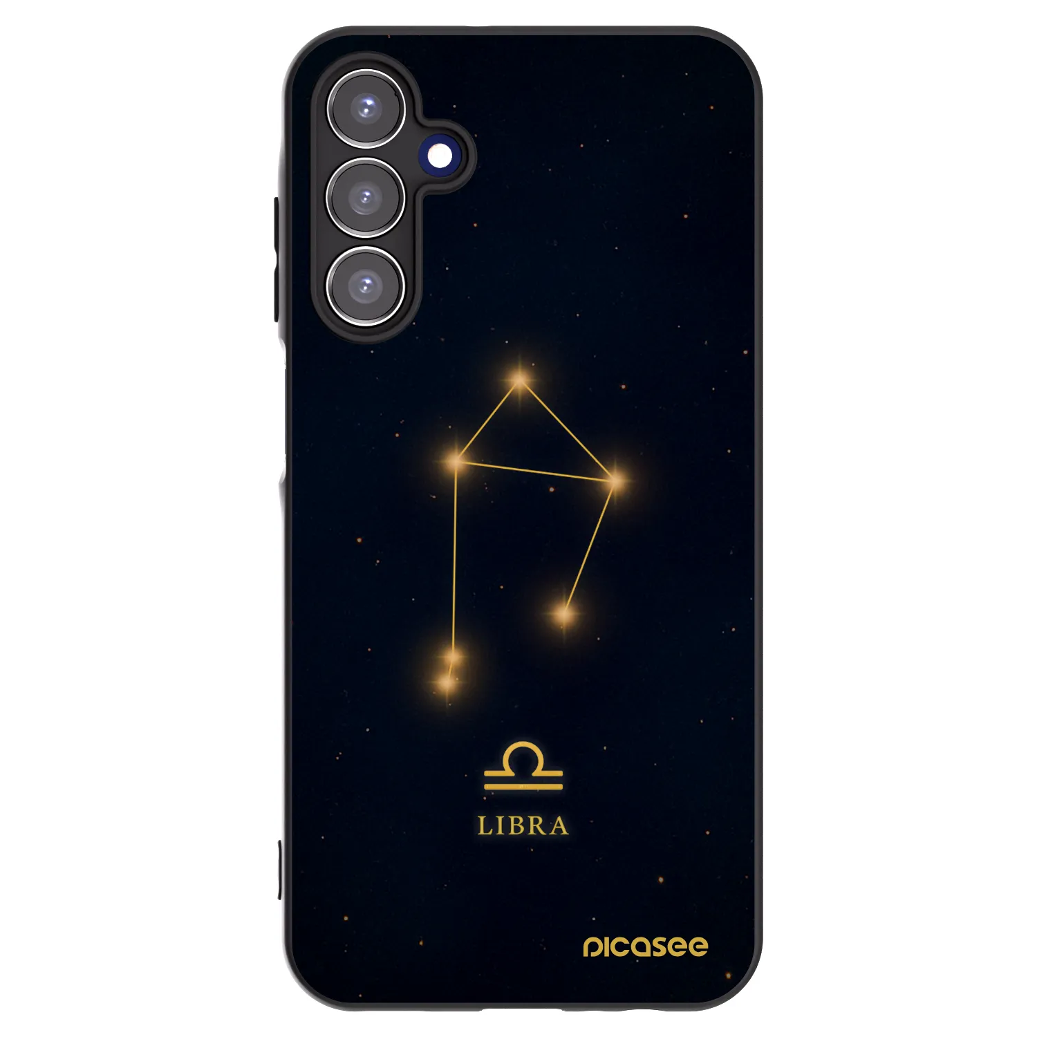 Picasee Μαύρη θήκη σιλικόνης για Samsung Galaxy A15 A155F 4G - LIBRA
