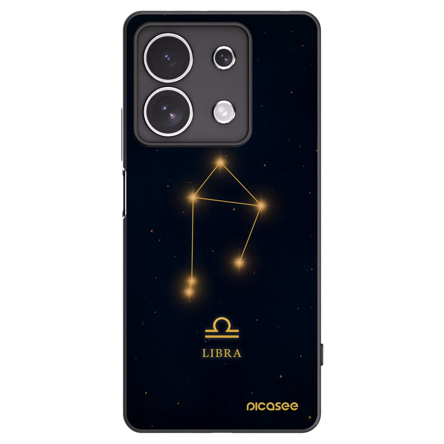 Picasee Μαύρη θήκη σιλικόνης για Xiaomi Redmi Note 13 4G - LIBRA