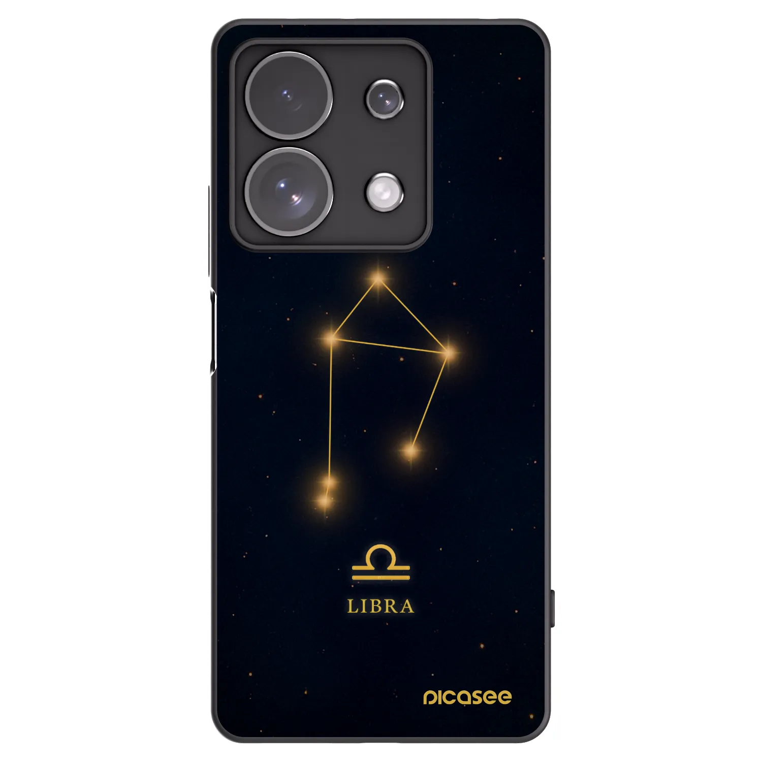 Picasee Μαύρη θήκη σιλικόνης για Xiaomi Redmi Note 13 Pro 4G - LIBRA