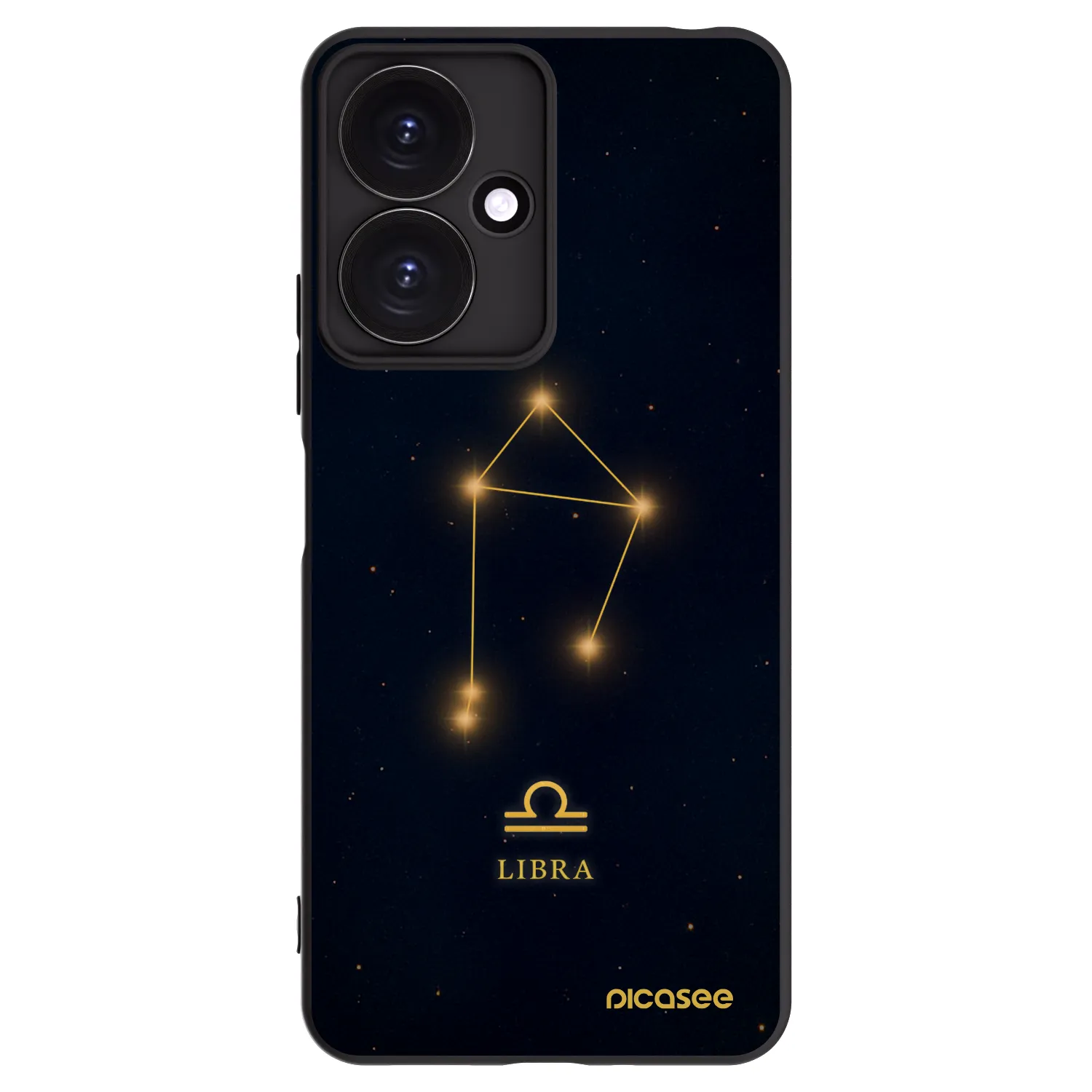 Picasee Μαύρη θήκη σιλικόνης για Xiaomi Redmi 13C 5G - LIBRA