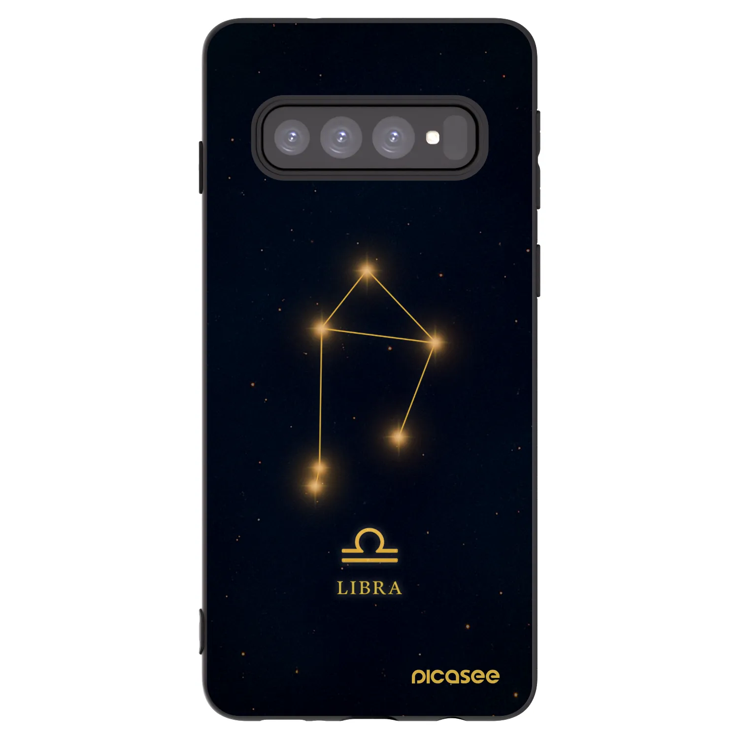 Picasee Μαύρη θήκη σιλικόνης για Samsung Galaxy S10 G973 - LIBRA